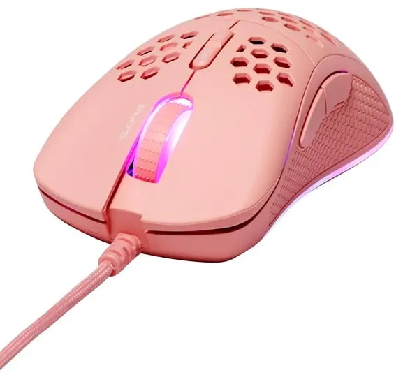 Deltaco PM75 Ultralight - Gaming Mus - 7 knapper - Pink