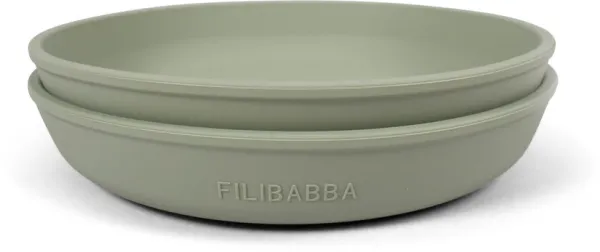 Silikone tallerken - green